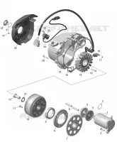 01- ROTAX - MAGNETO AND CABLAGGIO ELETTRICO STARTER