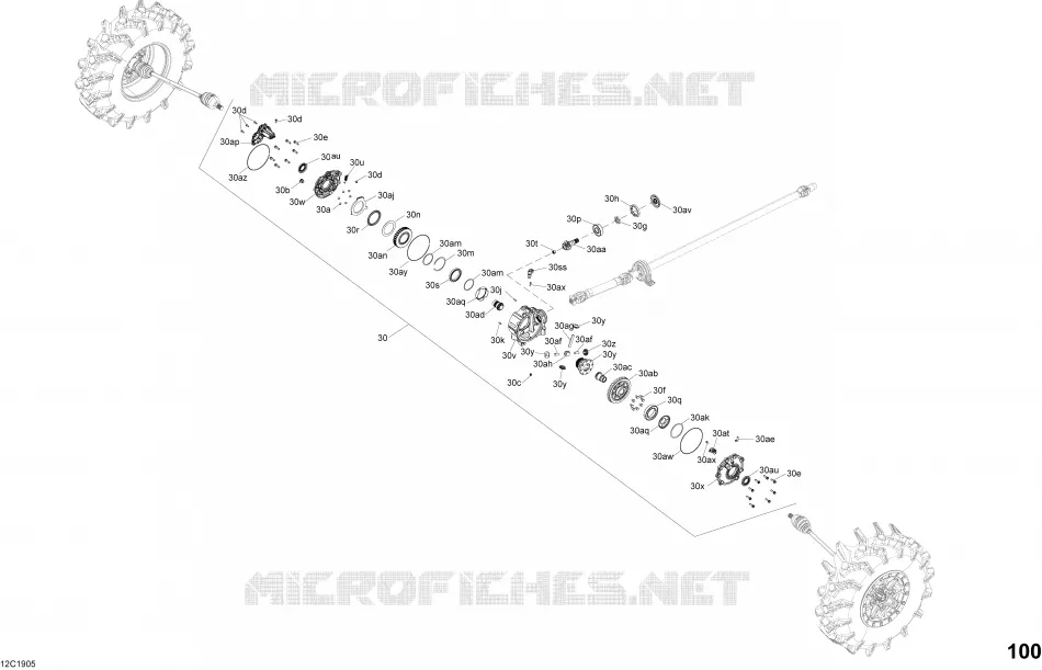 07- ENTRAîNEMENT AVANT - PIèCES DU DIFFéRENTIEL - SAUF STD