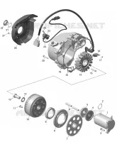 01- ROTAX - MAGNETO AND CABLAGGIO ELETTRICO STARTER