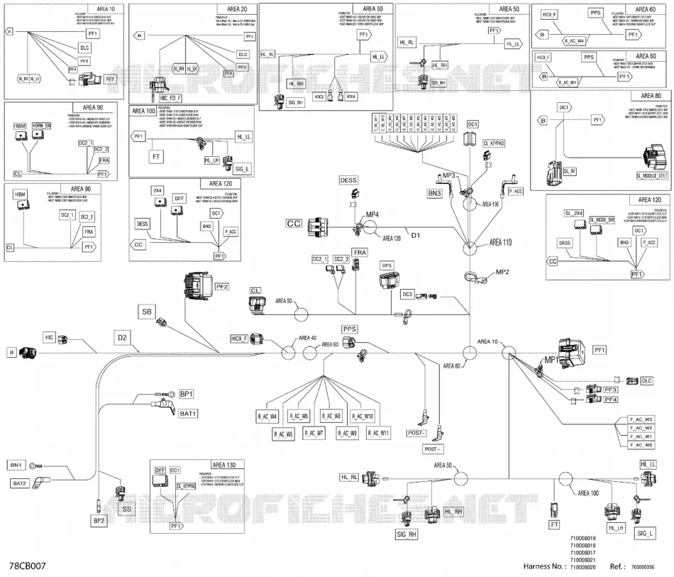 08- ÉLECTRIQUE - CÂBLAGE PRINCIPAL - 710008017