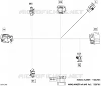 08- CABLAGGIO ELETTRICO - WIRING HARNESS BOX REAR - 710007691
