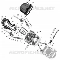 Motore - Testa cilindro, anteriore