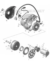 01- ROTAX - MAGNETO AND CABLAGGIO ELETTRICO STARTER