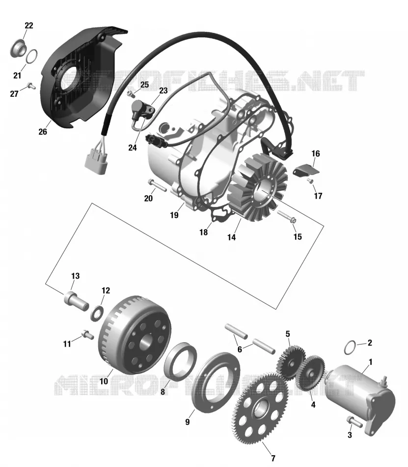 01- ROTAX - MAGNETO AND CABLAGGIO ELETTRICO STARTER
