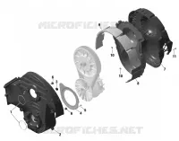 TRASMISSIONE - COUVERCLE CVT - 900 ACE