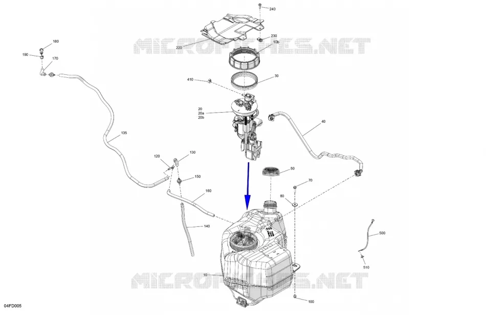 MOTORE - SERBATOIO CARBURANTE
