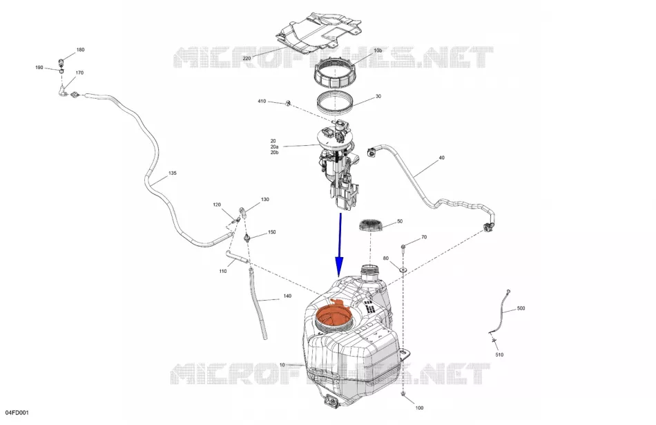 MOTORE - SERBATOIO CARBURANTE