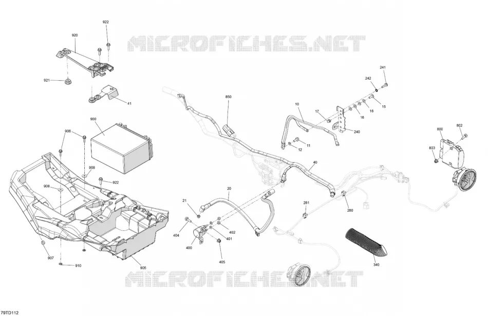 08- CABLAGGIO ELETTRICO - REAR SECTION