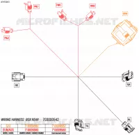 08- CABLAGGIO ELETTRICO - REAR BOX WIRING HARNESS - 710009560