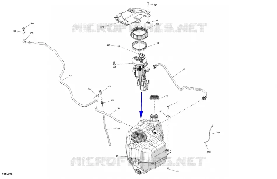MOTORE - SERBATOIO CARBURANTE