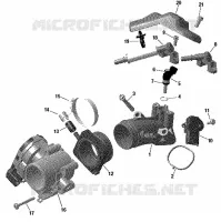 01- ROTAX - COLLECTEUR ADMISSION AIR ET CARTER DE PAPILLON - HD7