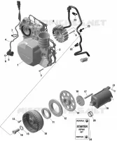 01- ROTAX - MAGNETO AND CABLAGGIO ELETTRICO STARTER