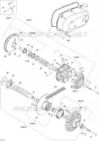 Cinghia e puleggia di trasmissione del motore