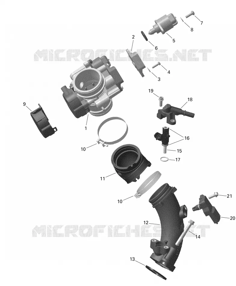 Collettore di aspirazione e acceleratore