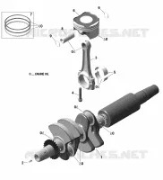 Motore - ALBERO MOTOR E PISTONE