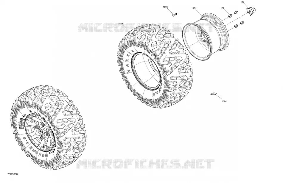 RUOTA POSTERIORES - WITHOUT ABS