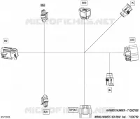 08- CABLAGGIO ELETTRICO - WIRING HARNESS BOX REAR - 710007691