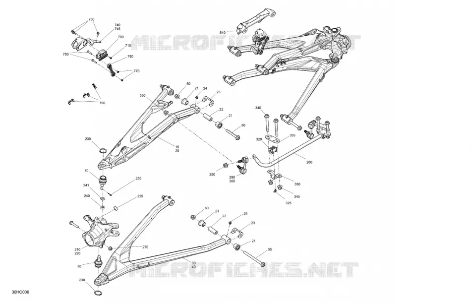 SOSPENSIONE ANTERIORE COMPONENTS