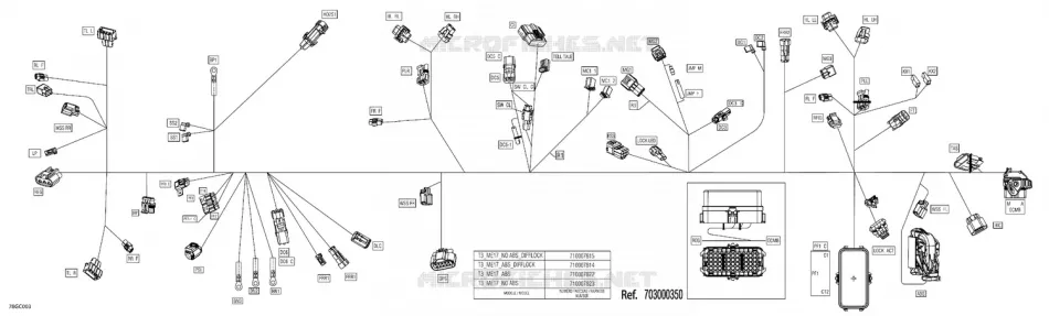 08- CABLAGGIO ELETTRICO - MAIN HARNESS - 710009199