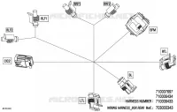 08- CABLAGGIO ELETTRICO - WIRING HARNESS BOX REAR - 710006434
