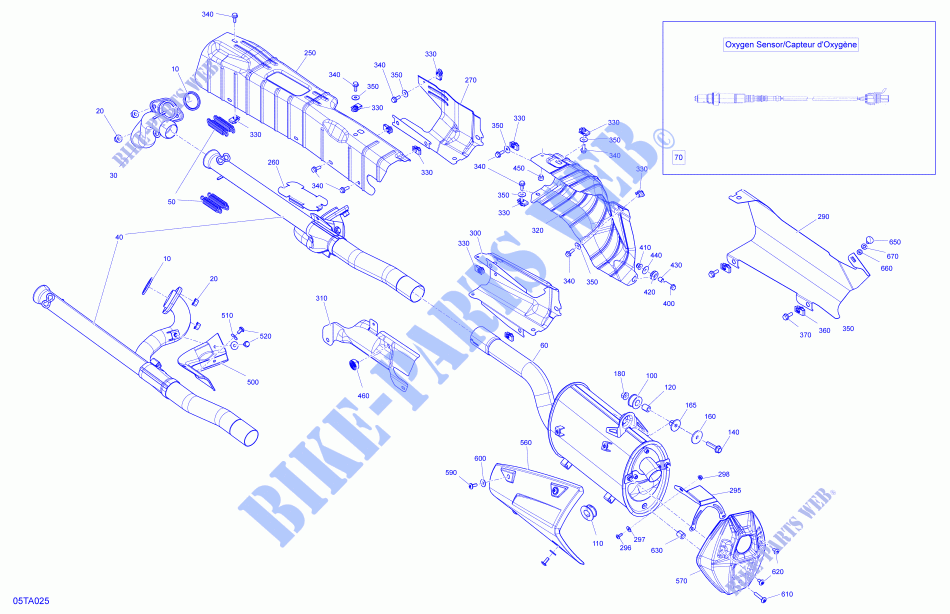 Motore   Scarico per Can-Am OUTLANDER X MR 1000R 2021