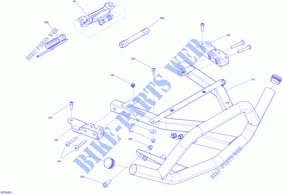 Scatola di immagazzinaggio per Can-Am RENEGADE X MR 1000R (VISCO-4LOK) 2021