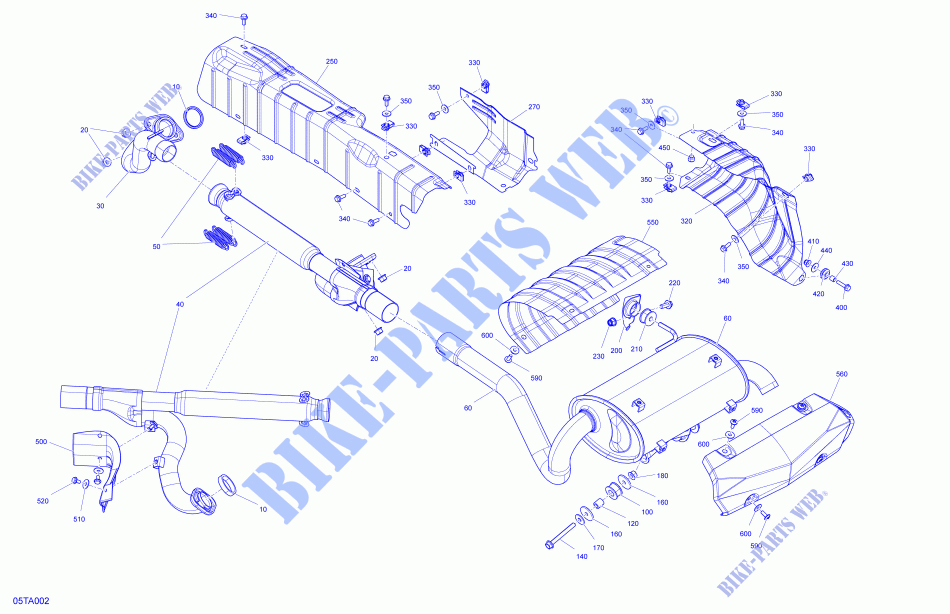 Motore   Scarico per Can-Am RENEGADE X XC 1000R 2021