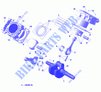 Albero motore, pistone e cilindro per Can-Am RENEGADE 1000 T 2020