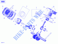 Albero motore, pistone e cilindro per Can-Am OUTLANDER X MR 850 2020