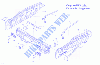 Kit da parete per vano di carico per Can-Am OUTLANDER MAX 6X6 1000 T3 2019