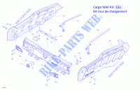 Kit da parete per vano di carico per Can-Am OUTLANDER MAX 6X6 650 T3 2019