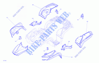 Kit parafango e pannello centrale per Can-Am OUTLANDER MAX 1000R 2019