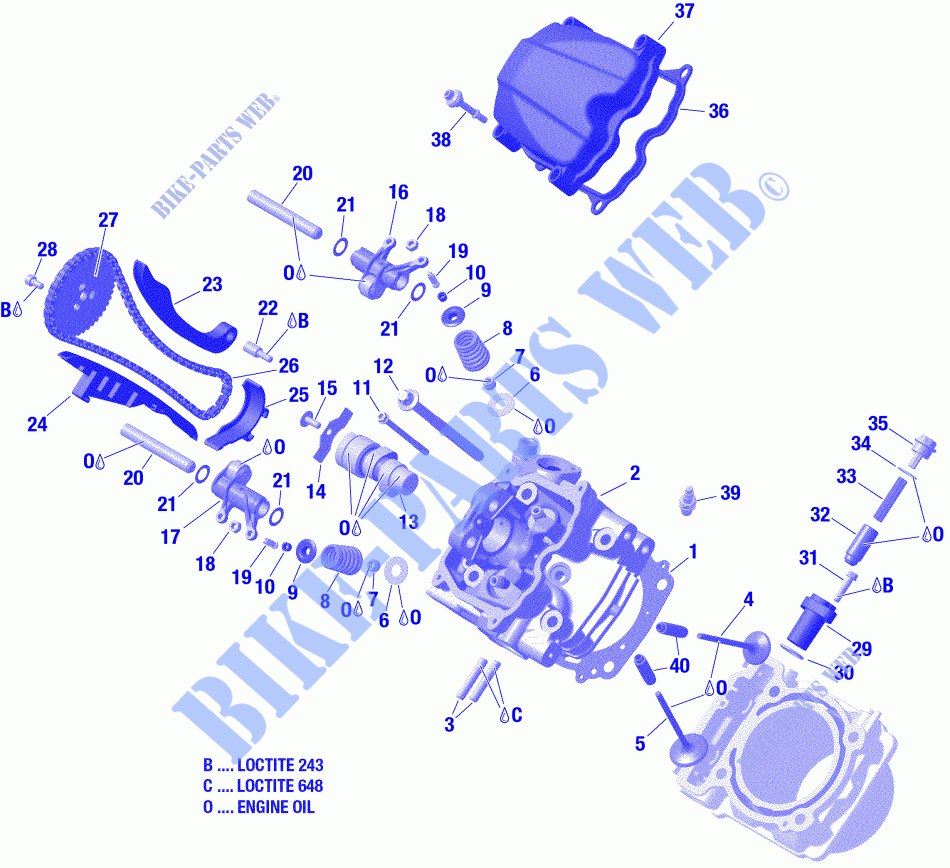 Testa cilindro, anteriore per Can-Am OUTLANDER 1000R 2019
