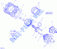 Albero motore e pistone per Can-Am OUTLANDER 450 2018