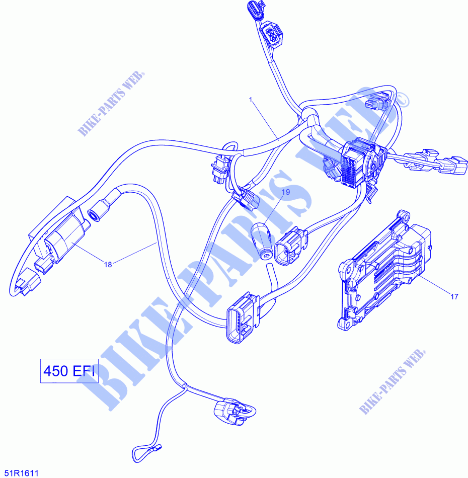 Cablaggio del motore per Can-Am OUTLANDER 450 L 2016