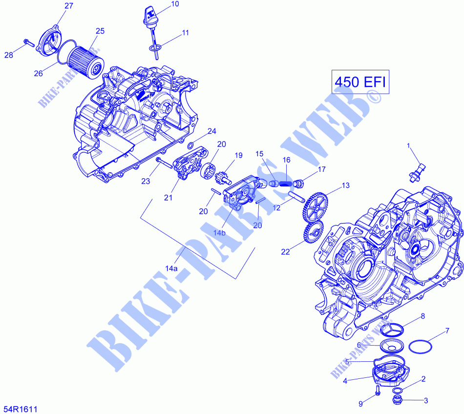 Lubrificazione del motore per Can-Am OUTLANDER 450 L 2016