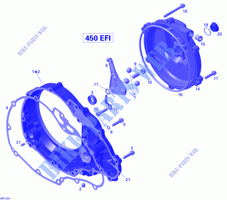 Coperchio frizione per Can-Am DS 450 2015