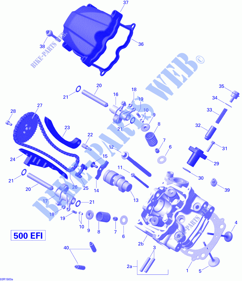 Testa cilindro, anteriore per Can-Am OUTLANDER 500 2015