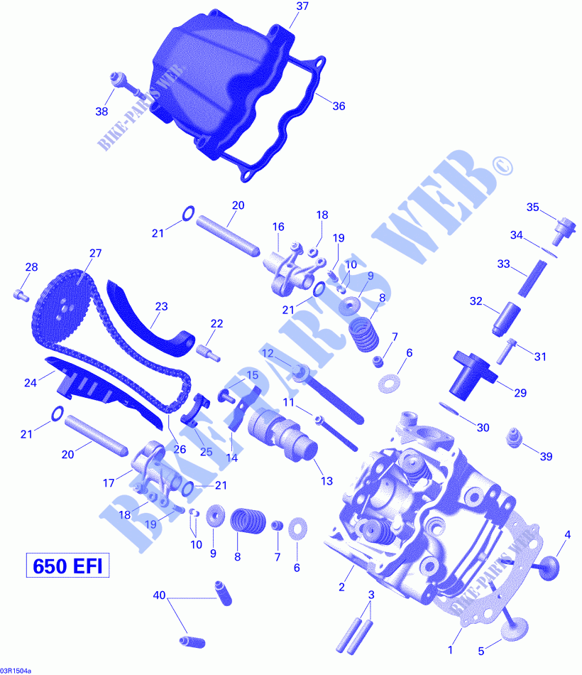Testa cilindro, anteriore per Can-Am OUTLANDER MAX 650 2015