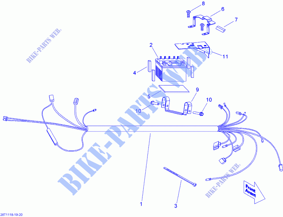 CABLAGGIO PRINCIPALE per Can-Am MINI DS 70 2014