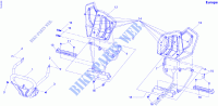 Paraurti anteriore e poggiapiedi per Can-Am DS 250 2013