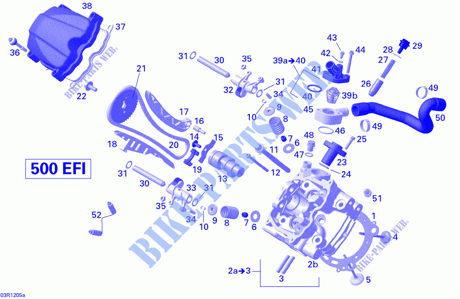 Testa cilindro, anteriore per Can-Am RENEGADE 500 2012