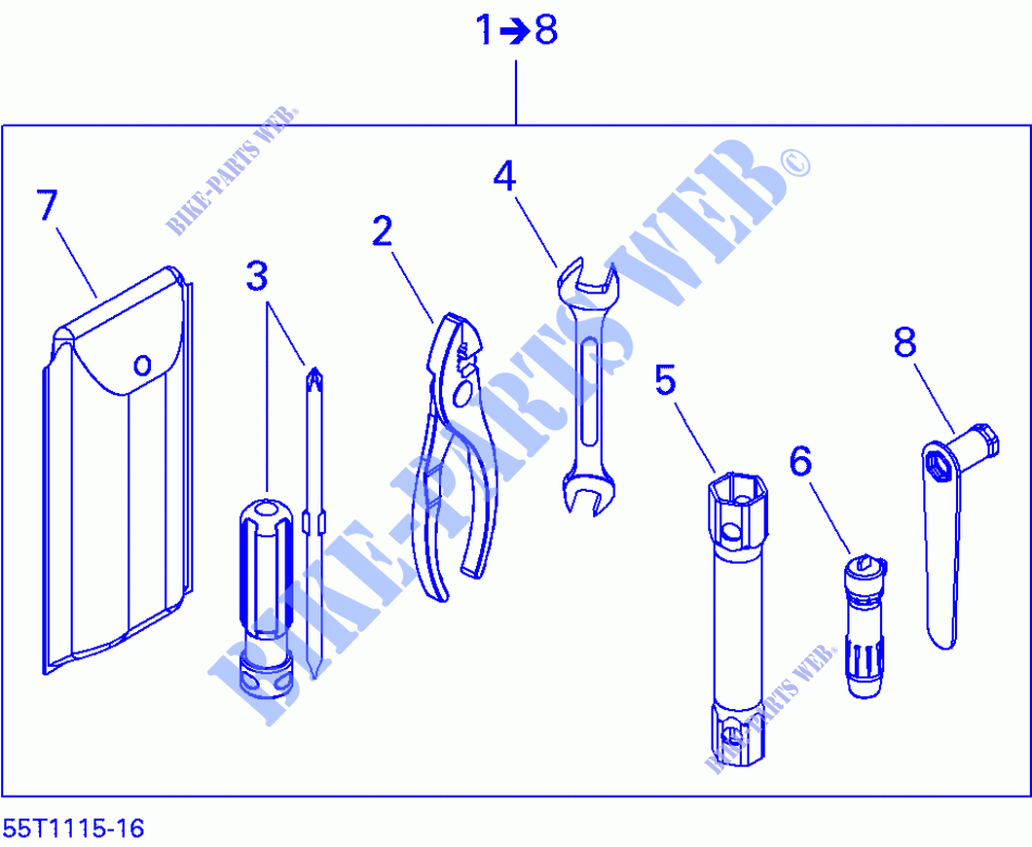 Kit di strumenti per Can-Am DS XXC / X MX 450 2011