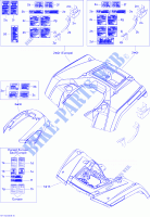 Kit parafango e pannello centrale per Can-Am OUTLANDER X XC 800R 2011