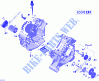 Lubrificazione del motore per Can-Am RENGADE X XC 800R 2010