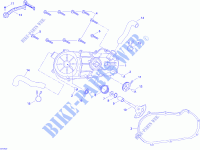 Copertura CVT e avviamento a pedale per Can-Am MINI DS X 90 4 TEMPS NOIR 2008