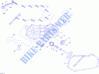 Copertura CVT e avviamento a pedale per Can-Am MINI DS 90 4 TEMPS JAUNE 2008