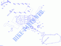 Copertura CVT e avviamento a pedale per Can-Am MINI DS 70 4 TEMPS JAUNE 2008