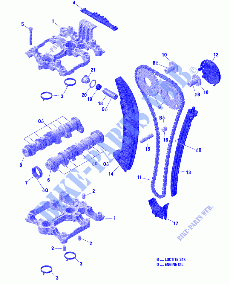 ROTAX   Engine   coperchio della valvola per Can-Am RYKER ACE 600 2021