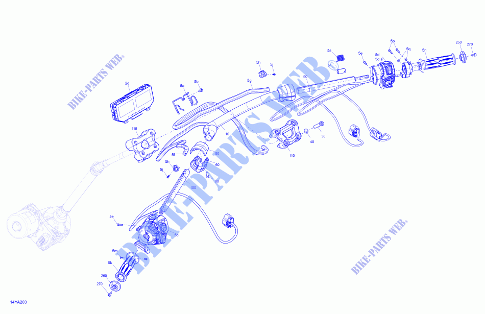 Meccanico   Manubrio per Can-Am SPYDER F3 S SPECIAL SERIES (BUILT AFTER 09/2020) 2021